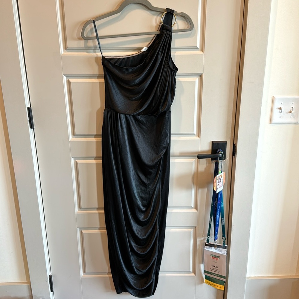 Black One Shoulder Costumes USA Dress